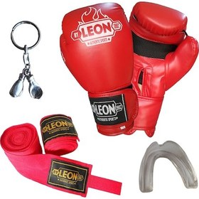 Resim Aksaspor Leon Blade Training Boks Eldiveni Bandaj Dişlik Ve Anahtarlık Set 