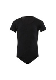 Resim 2 Adet Siyah Renk Yarım Kollu Çocuk Çıtçıtlı Body Siyah 