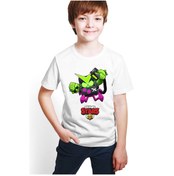 Resim Brawl Stars Virüs 8 Bit Baskılı Çocuk Tişört T-Shirt D06 