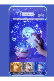 Resim My Reality Fashion Uyku Arkadaşı Çocuk Gelişimi Galaksi Çok Figürlü Projektör Gece Lambası Hoparlörlü Doğum Günü Temalı 