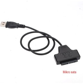 Resim Leonpro USB 2.0 To Mikro Sata Kablo 7 + 9 Pin Girişli 1.8 