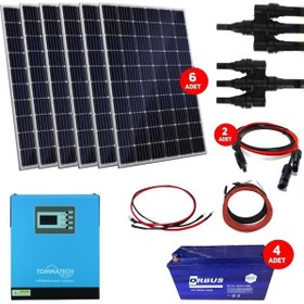 Resim Teknovasyon Arge Güneş Enerjisi Bağ Evi Solar Paketi 5kva İnverte N11.967 