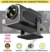 Resim Angenehm HY320 1080P 4K ULTRA HD Taşınabilir Projeksiyon SonVersiyon Android Wifi BT Akıllı Sinema Projektör 