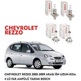 Resim CHEVROLET REZZO 2005-2009 ARASI ÖN UZUN-KISA 4 LÜ FAR AMPÜLÜ TAKIMI BOSCH 
