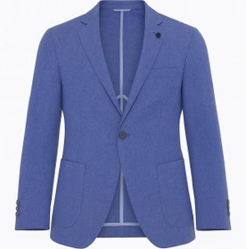 Resim Plus Scorpion Erkek Slim Fit Blazer Ceket Tek Düğmeli Çift Yırtmaçlı Torba Cepli Yarım Astarlı 