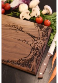 Resim Özel Tasarım Bambu Kesme Tahtası 