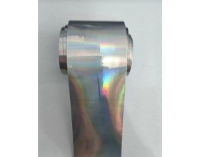 Resim Esemiz Hologram Gökkuşağı Rainbow Süsleme ( 7cmx1.5metre) Şerit Hologram Folyo Bant 