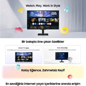 Resim Samsung 32 Inç Fhd Akıllı Eğlence Sistemli Wi-Fi Bağlantılı LED Ekran 1920 x 1080 Çözünürlük, Wi-Fi Bluetooth Uyumlu Hoparlörlü Tizen İşletim Sistemli 