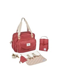Resim Beaba Sydney Iı Bebek Bakım Çantası Mavi Desenli 44x26x27 Cm Kırmızı 