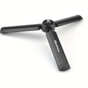 Resim MiniFocus Alüminyum Alaşımlı Tripod - 1/4 İnç Vida ile Kameralar ve Sabitleyiciler için Kompakt Masaüstü Standı, Pan Baş Tipi, Smooth 4, Crane Plus, Crane 2, Osmo Mobile, Ronin-S, Vimble 2 ile Uyumlu 
