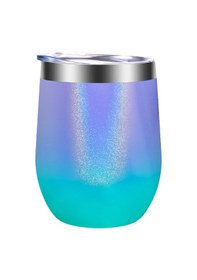 Resim Dofolink 6-8 Saat Isı/sıcaklık Saklama Kapasitesi 355ml 12oz 304 Çelik Süper Isı Yalıtımlı Portatif Kahve/bardak Db003 Degrade Mor-mavi 