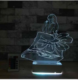 Resim Özel Tasarım Deniz Kızı 3D Led Lamba 