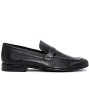 Resim Erkek Siyah Deri Casual Loafer Derimod