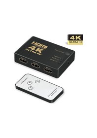 Resim 3 Port Hdmi Switch - 4K - Kumandalı - Ultra Hd - Versiyon:2020 