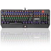Resim GameBooster G5 Defender Rainbow Aydınlatmalı Mekanik Oyun Klavyesi 