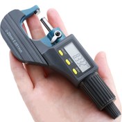 Resim 0-25mm TZ Dijital Mikrometre Büyük Ekran, Üç Düğmeli İşletim, Tungsten Karbür Prob - Pil Dahil Değildir, Verniyer Kaliper 