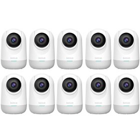 Resim Botslab 360 Plus C211 2K Pro Large Bundle Wi-Fi 360 Bebek Monitörü Evcil Hayvan İç Mekan Akıllı Güvenlik Kamerası 10 Adet 