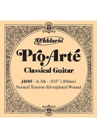 Resim D'addario J4505 Pro-arte Klasik Gitar Tek Tel A-la - Normal Tension - Gümüş Sarım 