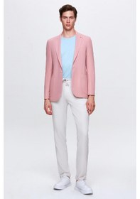 Resim Twn Slim Fit Gül Kurusu Armürlü Uçan Blazer Kumaş Ceket 4ef04zb024092 Gül Kurusu 