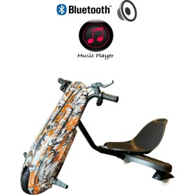 Resim Citymate Drift Car Bluetooth Hoparlörlü Graffiti Desenli Drift Scooter 