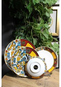 Resim Konyax Canga 24 Parça Yemek Takımı 6 Kişilik Çok Renkli 