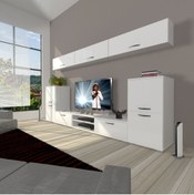 Resim Decoraktiv Eko 9 Mdf Dvd Tv Ünitesi Tv Sehpası - Parlak Beyaz 