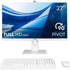 Resim Turbox TAX1127 Intel Core I5 12400 32GB Ddr4 Ram 1tb M.2 Nvme SSD 27 Inç Fhd Freedos All In One Bilgisayar 