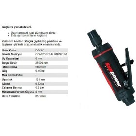 Resim Sappower Havalı Kalıpçı Taşlama 6mm Dg3y 