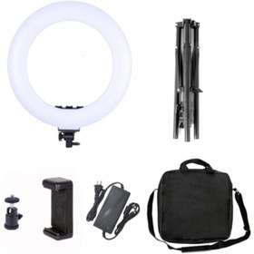 Resim CEPCASE 18 Inc Ring Light Led Make Up Youtuber Kuaför Makyaj 2m Stand 