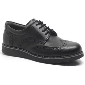 Resim Rakerplus Hidra Siyah Mat Bağcıklı Klasik Erkek Çocuk Ayakkabı 