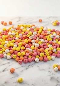 Resim İpek Değirmen Renkli Şekerli Leblebi 1 kg Meyve Aromalı Çıtır Lüks Ekonomik Boy Gökkuşağı Leblebi 