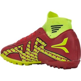 Resim Çoraplı Bilekli Boğazlı Krampon Futbol Ayakkabısı Kırmızı - Sarı-kırmızı - Sarı Kırmızı - Sarı 