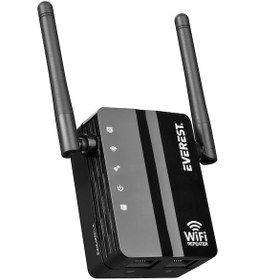 Resim Everest Ewr-812n 300 Mbps 2.4 Ghz Wifi Repeater + Ap Destekli Sinyal Genişletici 