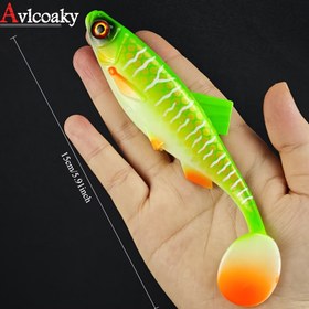 Resim 1 adet 15Cm/25.5G Tekne Balığı Avı için Tekne Balığı Taklit Balığı Kuyruğu Yumuşak Balık Balığı 