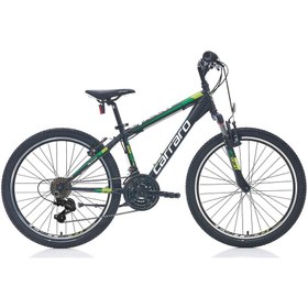 Resim Carraro Speed 240 V Fren 21 Vites 24 Jant Dağ Bisikleti Siyah Yeşil 