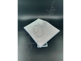 Resim Fox Taşlı Gümüş Ruhsat Kabı Gri Zeminli 