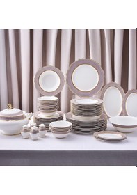 Resim Aryıldız Majestic 60 Parça 12 Kişilik Porselen Yemek Takımı Ar261347 Çok Renkli 