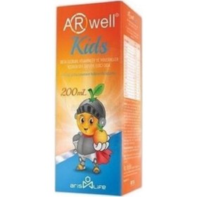 Resim Arwell Kids Beta Glukan Vitamin ve Mineral İçeren Sıvı Takviye Edici Gıda 200 ml 