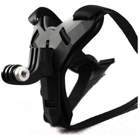 Resim Tüm Aksiyon Kameralara Uyumlu Kask Çene Bağlantı Kayışı Siyah 