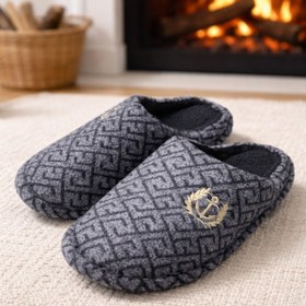 Resim Moda Frato COMFORT Erkek Ev Terliği Ses Yapmayan Taban Yünlü Terlik 