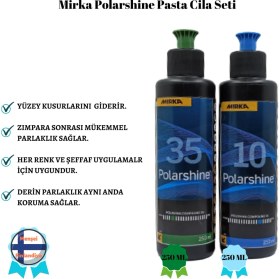 Resim Mirka Pasta Cila Seti Epoksi Parlatma Seti 250 ml +250 ml 