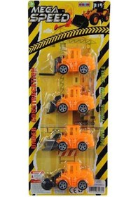 Resim Nizam Oyuncak 4lü Iş Makineleri- Turuncu 