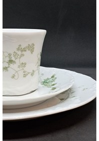 Resim Racine Camargue Duble Vintage Kahve Fincanı 3 Parça 180 Ml Gri 