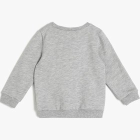 Resim Erkek Bebek Baskılı Sweatshirt 