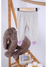 Resim Kadife Oyuncaklı Kız Erkek Bebek Çocuk Pantolon Baykuş 001 