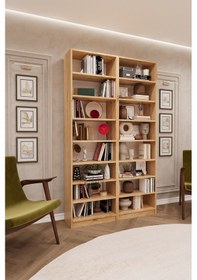 Resim Asratrend Safir Meşe Kitaplık Asra Trend K-10 