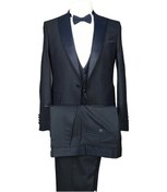 Resim Cengiz İnler Kumlu Kırlangıç Yaka Tek Düğme Damatlık 001 