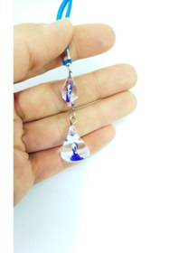 Resim cuaderno Saydam Nazar Boncuğu Koni El Yapımı Cam Araba Dikiz Ayna Süsü 