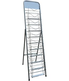 Resim StandSergileme AYAKLI GAZETE DERGİ STANDI 10 CEPLİ ( Demonte ) 