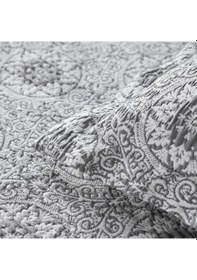 Resim Karaca Home Oriental Çift Kişilik Yatak Örtüsü Set Antrasit Antrasit 